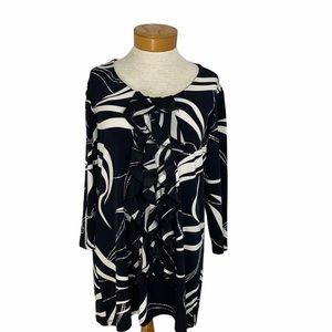 Effortless Style By Citiknits Ruffle Top S